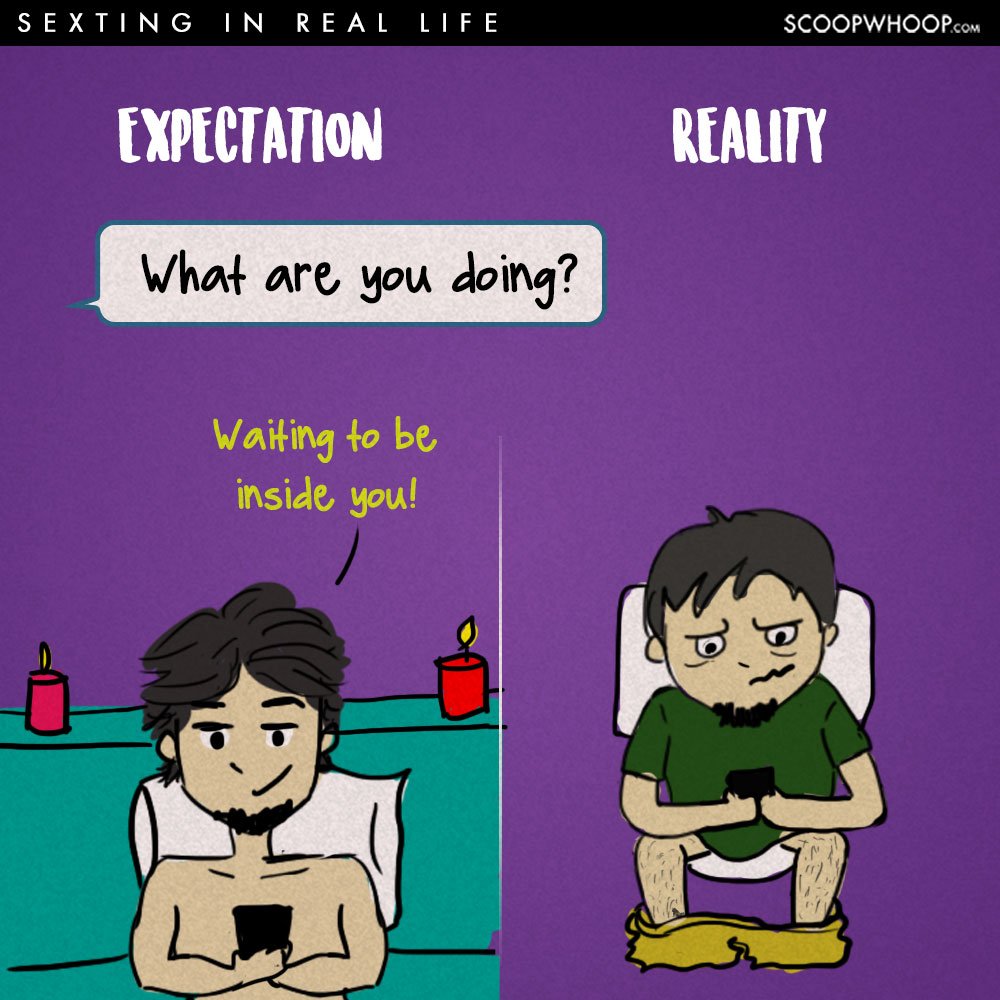 These Hilarious Illustrations Show How Sexting Actually Works In Real Life Scoopwhoop 6303