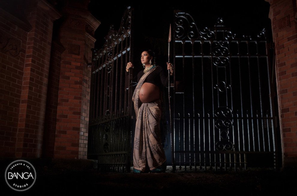 Indian Goddess Maternity Photographs