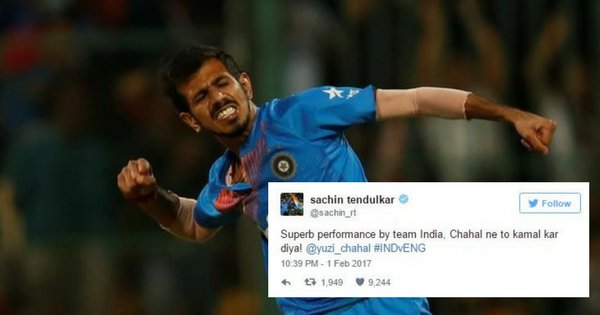 From sachin to big b, chahal’s superb six-wicket haul impressed one and all - scoopwhoop