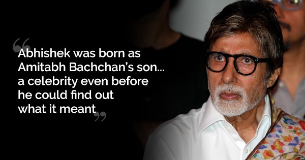 Big B Says Abhishek Still Bears Burden Of Being A ‘Bachchan’