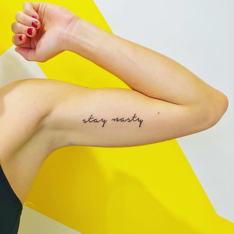 Sarai Jones Writing Wrist Tattoo  Steal Her Style
