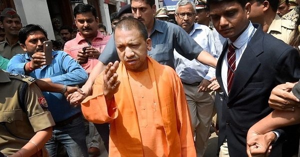In his first visit to Gorakhpur after becoming the Uttar Pradesh Chief ...