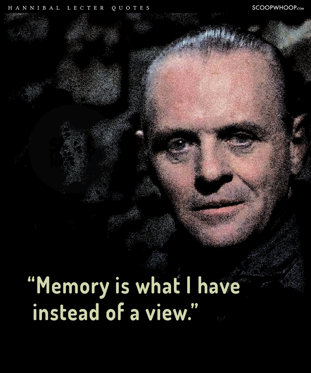 Hannibal Lecter observing with a calm, calculating gaze