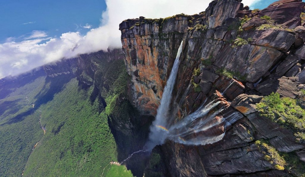 paradise falls. SOUTH AMERICA The falls that where used in the