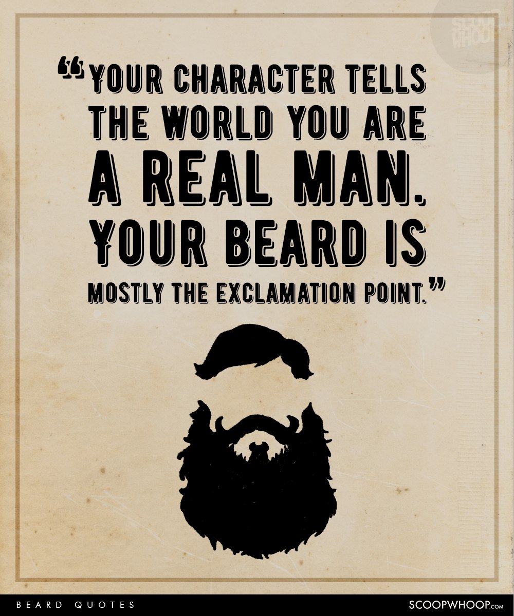 guys with beards quotes