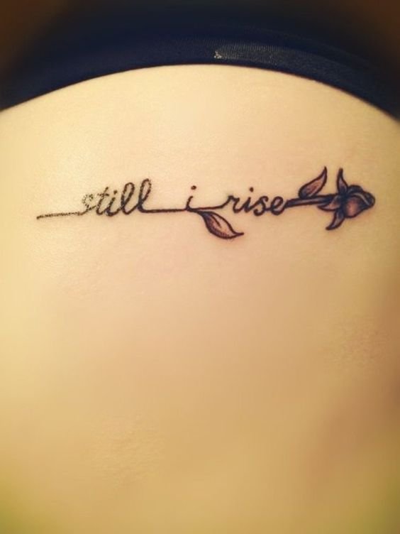 Phoenix  Still i rise          تتو تتودخترونه ققنوس تتوبازو  tattoo tattooideas phoenix blackandgreytattoo font  Instagram