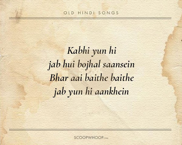 20 Best Two Line Hindi Songs Captions For Instagram Best Unique Old 