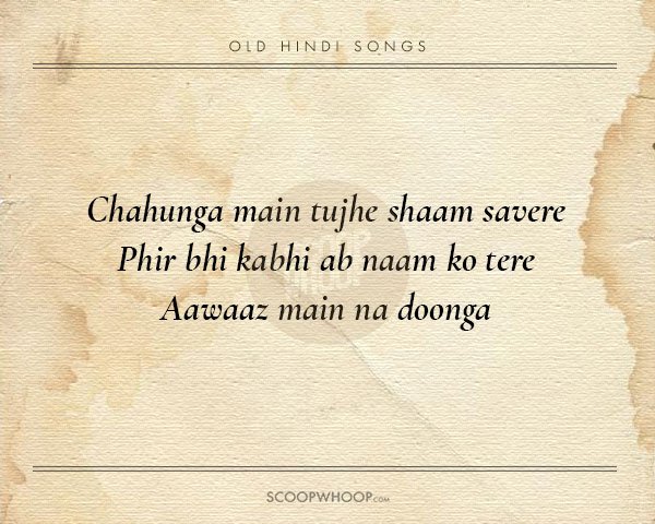 Hindi Songs Captions For Instagram