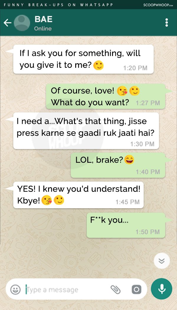 After Reading These Break-up Messages On WhatsApp, You’ll Be Thankful