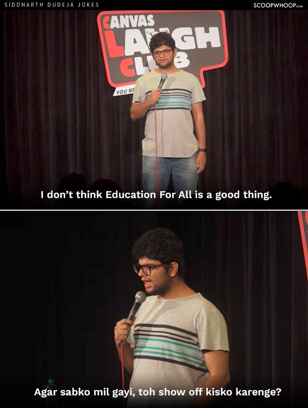 6 Jokes By Siddharth Dudeja That Prove He’s One Of The Funniest StandUp Comedians Around