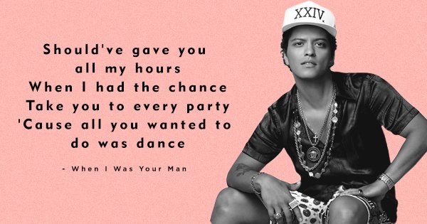 15 bruno mars lyrics that prove why he is the current generation’s favourite performer - scoopwhoop