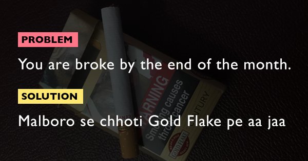 Here’s a brutally honest guide to solving the most common ‘problems’ we face in life - scoopwhoop
