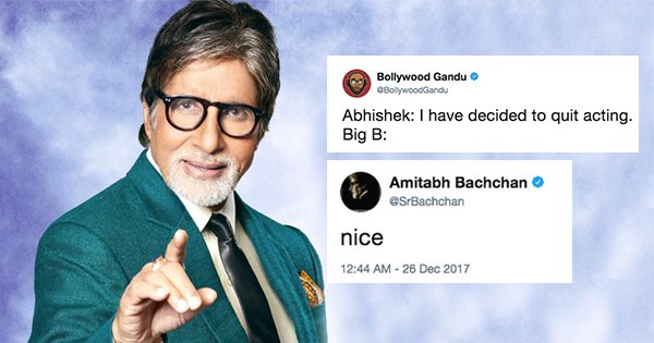 Twitter Went Sherlock On Amitabh Bachchan’s Cryptic ‘Nice’ Tweet ...