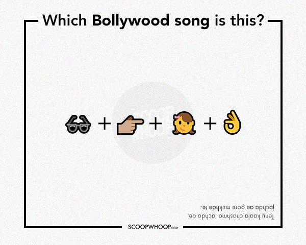 Guess The Bollywood Song With Emojis