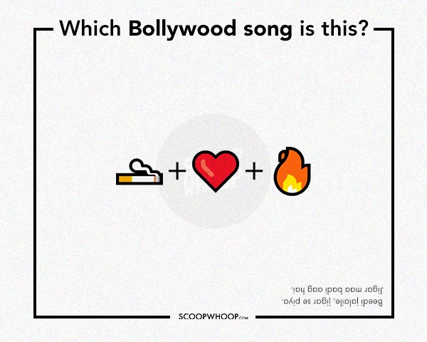 Guess The Bollywood Song With Emojis