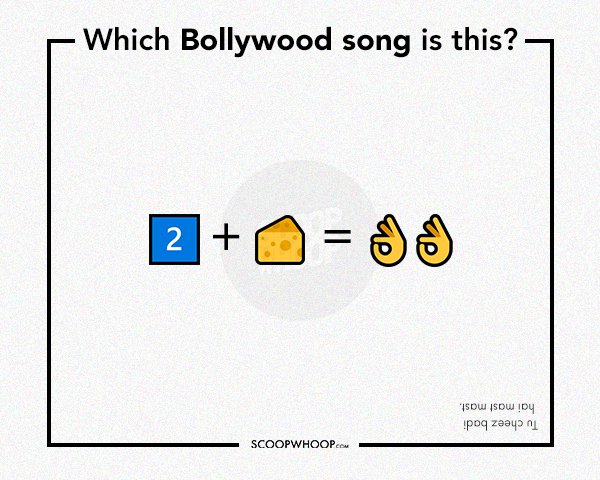 Guess The Bollywood Song With Emojis