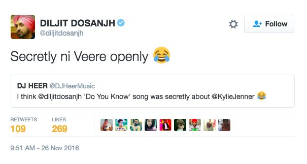Diljit Dosanjh ditches pregnant Kylie Jenner for Gal Gadot. Check out his  comments on her pic