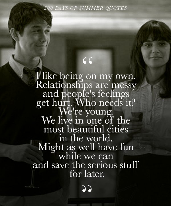 500 Days Of Summer Quotes  Best 21 Dialogue From '500 Days Of Summer