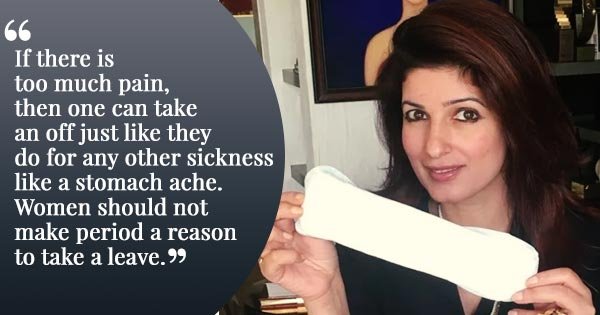 Twinkle Khanna Doesnt Support The Idea Of Menstrual Leave Says Women Shouldnt Make It An