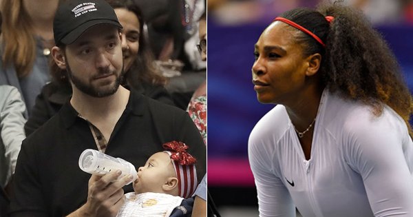 This Photo Of Serena Williams Returning To Work With Husband On Baby ...