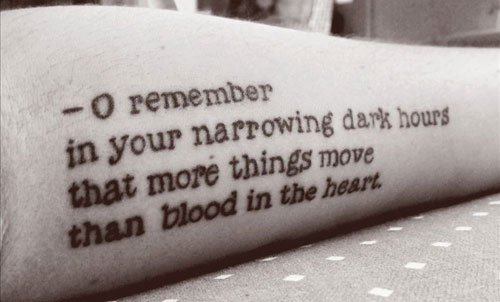 Literary Tattoo Ideas: Poem Tattoos | Poem tattoo, Tattoo quotes about  life, Tattoo quotes