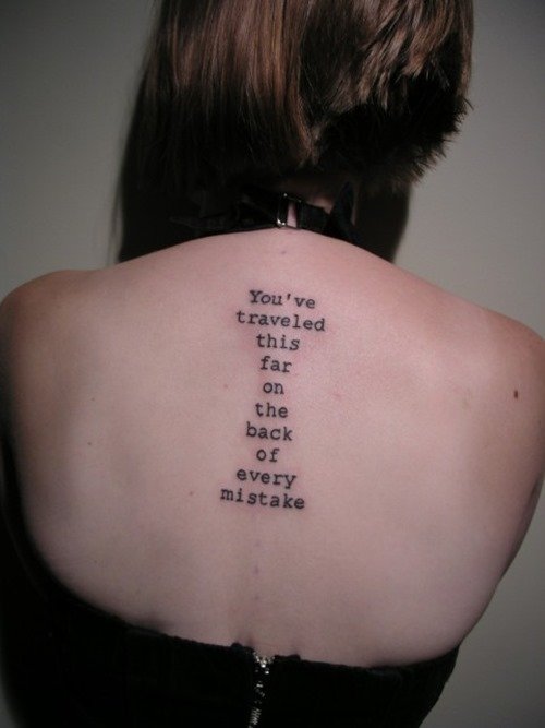Tattoo Blog  Its from a poem from the movie Kill Your