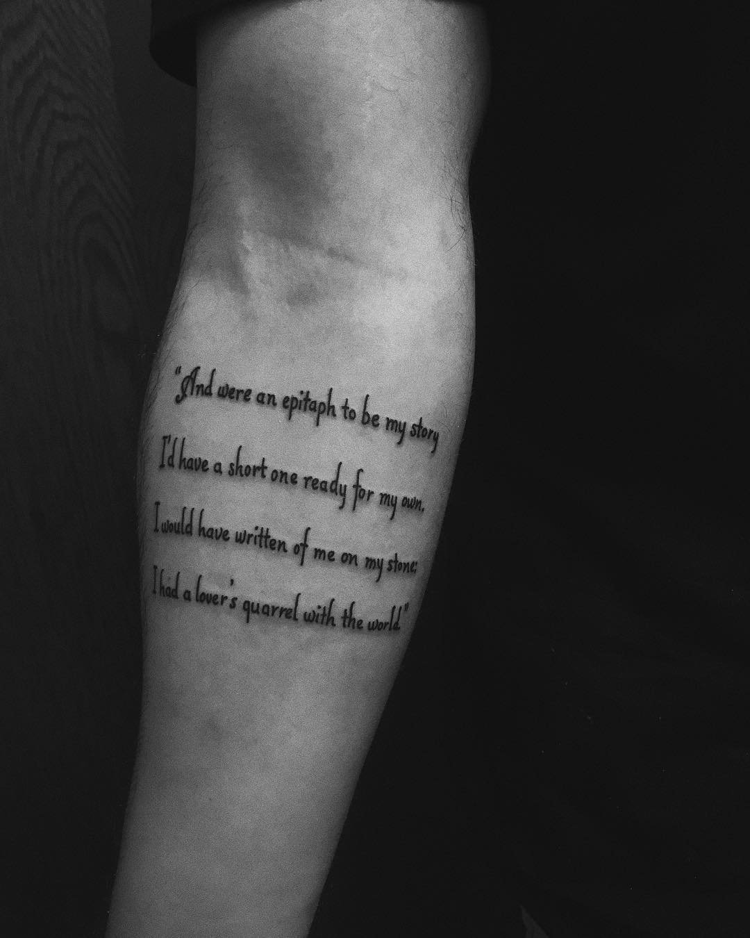 My First Tattoo & a Poetry Rec: Fever 103° – pure acetylene