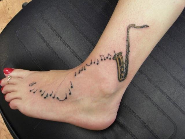 Tattoo uploaded by Sina • Saxophone keys tattoo minimal 🎷 • Tattoodo