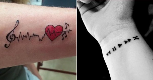 Top 43 Simple Music Tattoos for Men 2021 Inspiration Guide  Simple  tattoos for guys Wrist tattoos for guys Music wrist tattoos