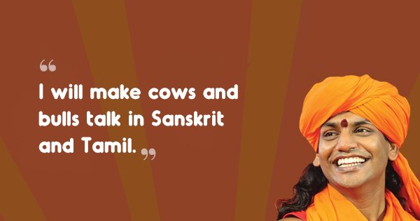 15 Swami Nithyananda Funny Quotes Which Proves Common Sense Is For Losers