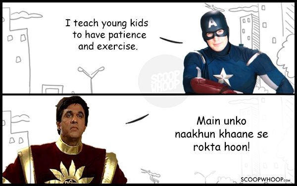 If Shaktimaan Had A Roast Battle With Marvel And Dc Superheroes This Is What It Would Look Like