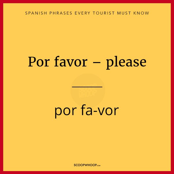 10 Spanish Phrases/Words Every Tourist Travelling To Spain Must Know