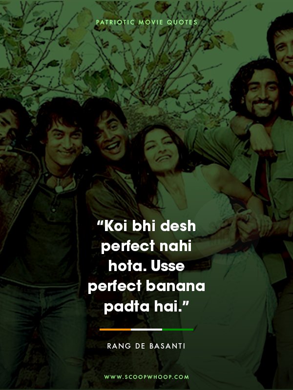 Rang De Basanti- Bollywood Patriotic Dialogues