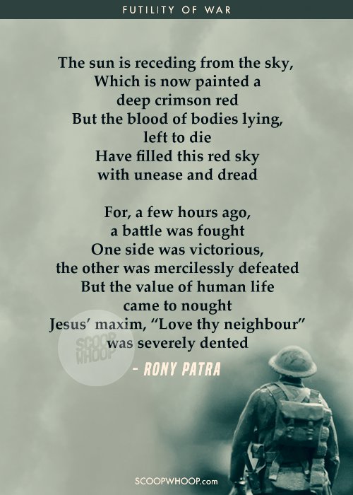 17 Poems On The Futility Of War That Remind Us To Not Take Peace For ...