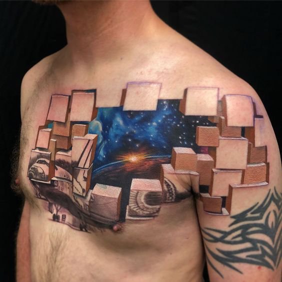 65 Mind Bending 3D  Optical Illusion Tattoos