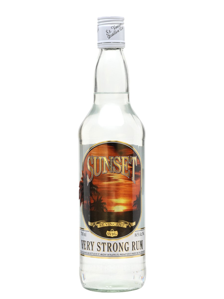 Strongest Alcoholic Drinks - sunset rum