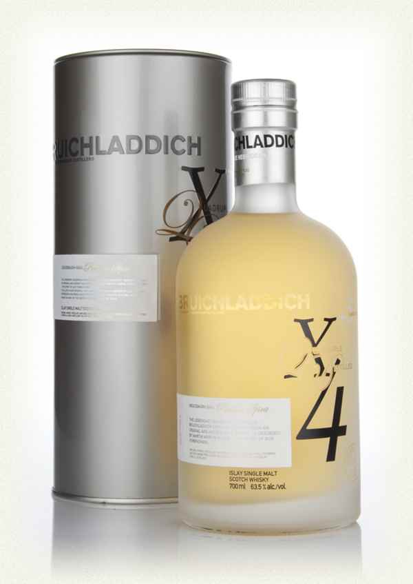 highest alcohol percentage - Bruichladdich X4 Quadrupled Whiskey