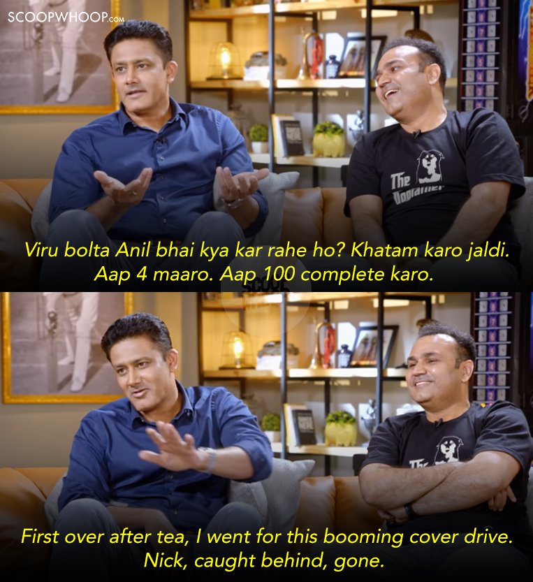 10 Of The Best Moments From The Interview With 'Serious' Anil Kumble &  Hilarious Sehwag