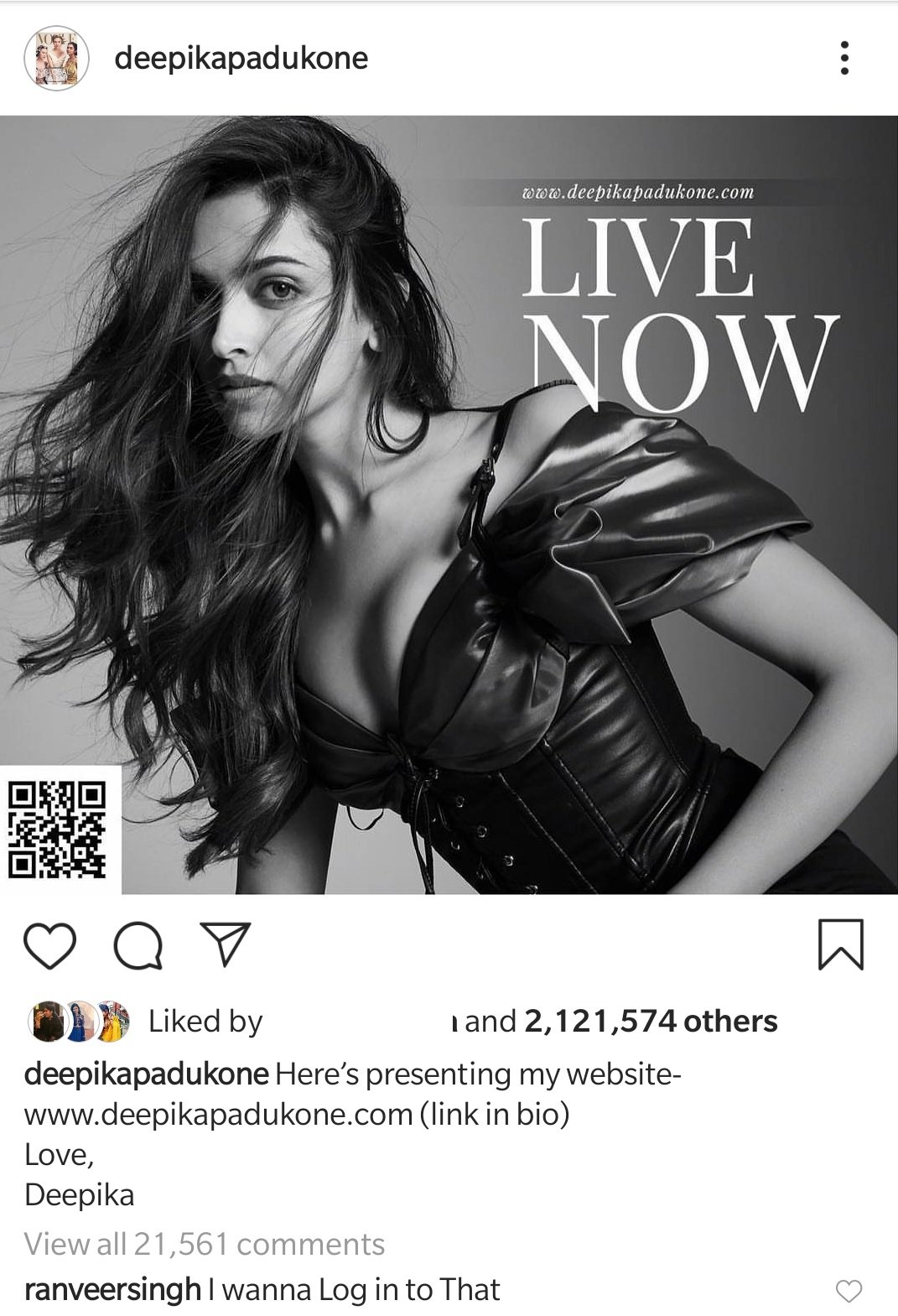 Hubby Ranveer Singh's Comment under Deepika Padukone's Latest Post is  Winning Hearts 🥰 #deepikapadukone #ranveersingh #srk #shahrukhkhan