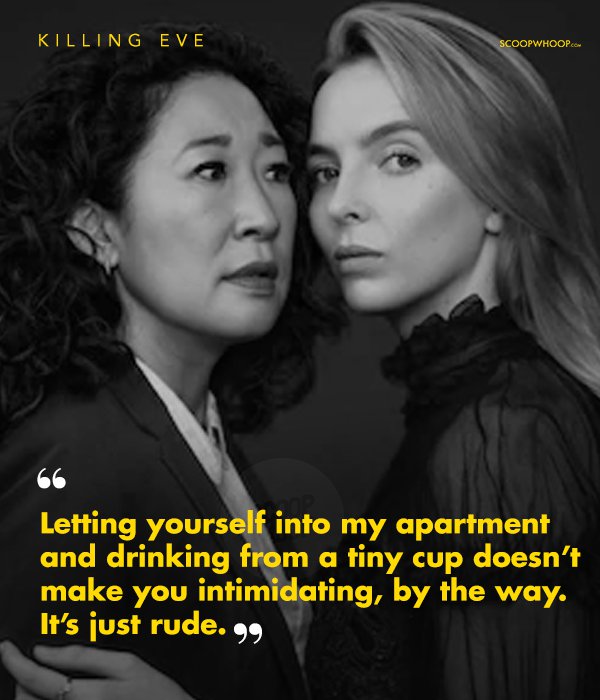 My tits are about to drop off. - Eve / Killing Eve Quote Spiral