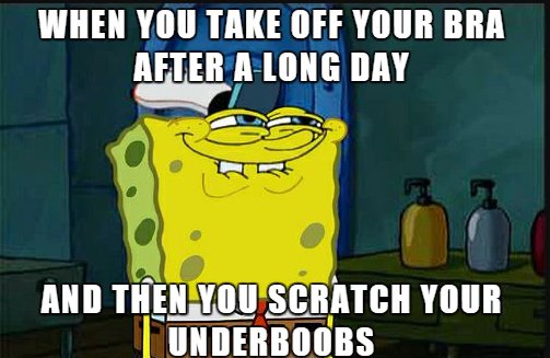 why does no bra day have to be on a sunday - Meme by fumfum