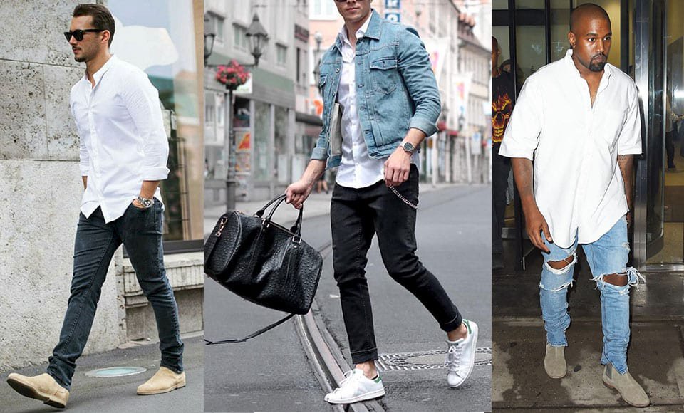 5 different ways to wear white shirt