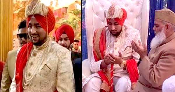 Muslim Groom Sported A Turban On His Wedding Day To Honour Sikhs Who ...