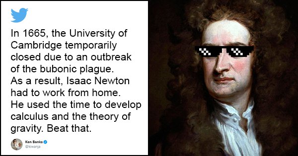 How Isaac Newton Turned Isolation From the Great Plague Into a “Year of  Wonders” - Foundation for Economic Education