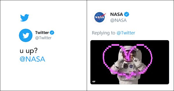 Flirty Conversation Between NASA And Twitter Is Literally Out Of This