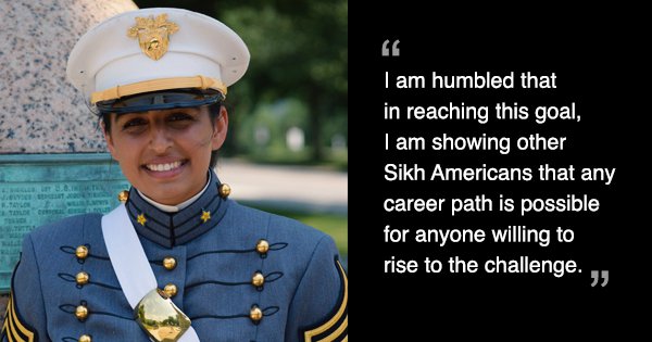 Meet Lt. Anmol Narang The First Sikh Woman To Graduate From The US ...