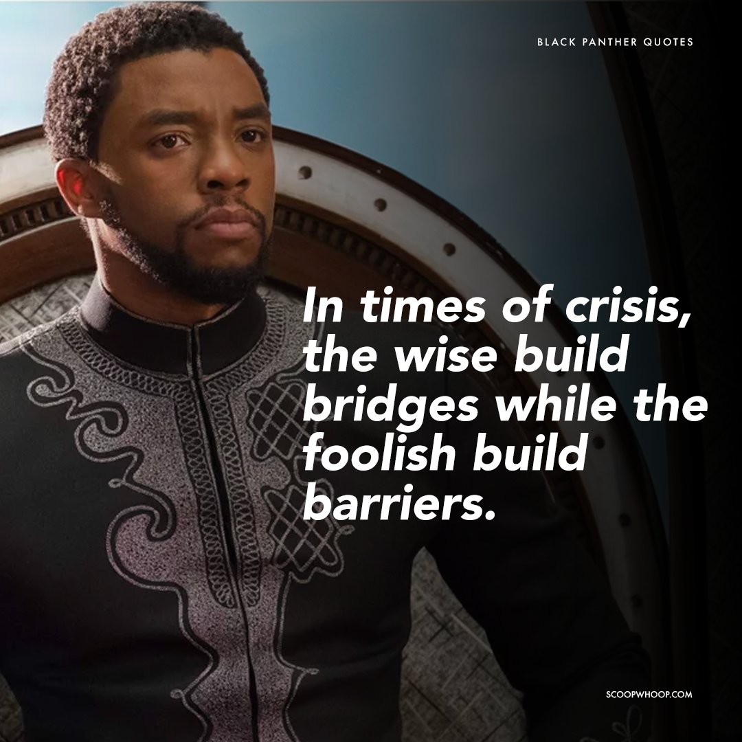 11 Chadwick Boseman Quotes T'challa Quotes 11 Black Panther Quotes