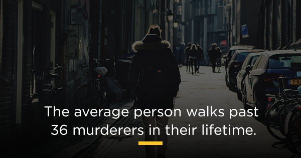 The average person walks past 36 murderers in their life -- here's how to  spot them