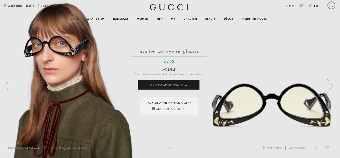 Gucci upside 2024 down sunglasses