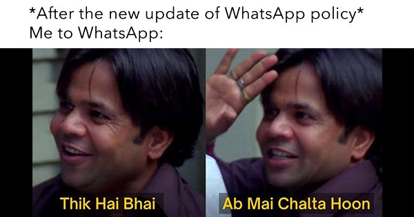 Whatsapp’s new policy update has twitter saying thank you, next - scoopwhoop